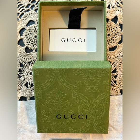 Gucci Silver and Brown Key Chain or Bag Charm - Picture 7 of 7